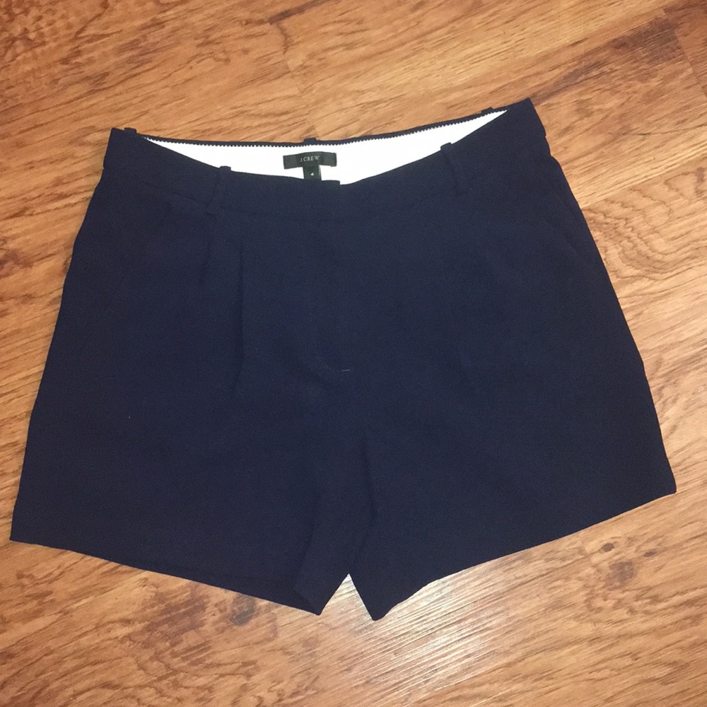 J Crew Pleated Crepe Short